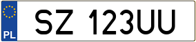Trailer License Plate